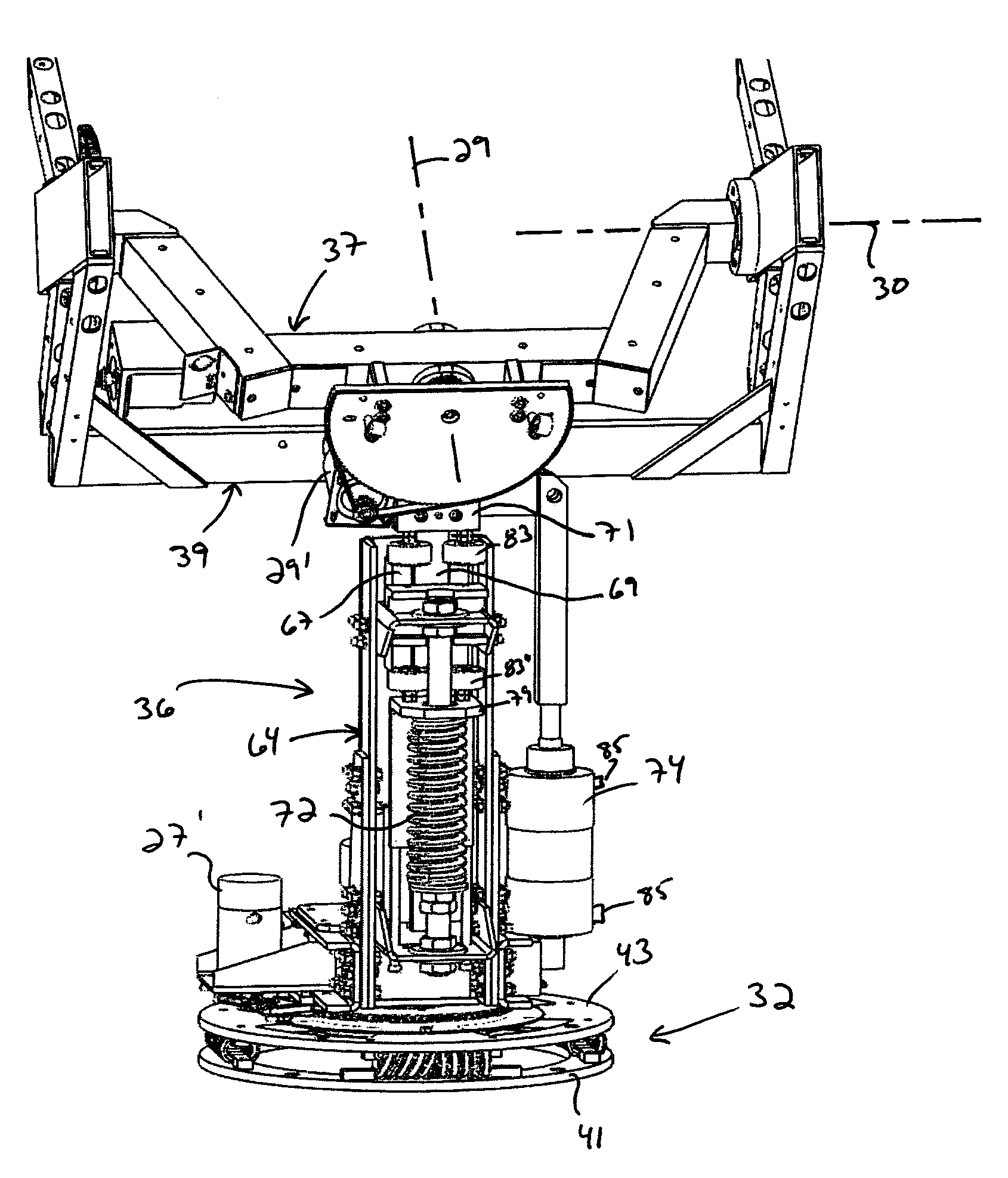 Pedestal for tracking antenna