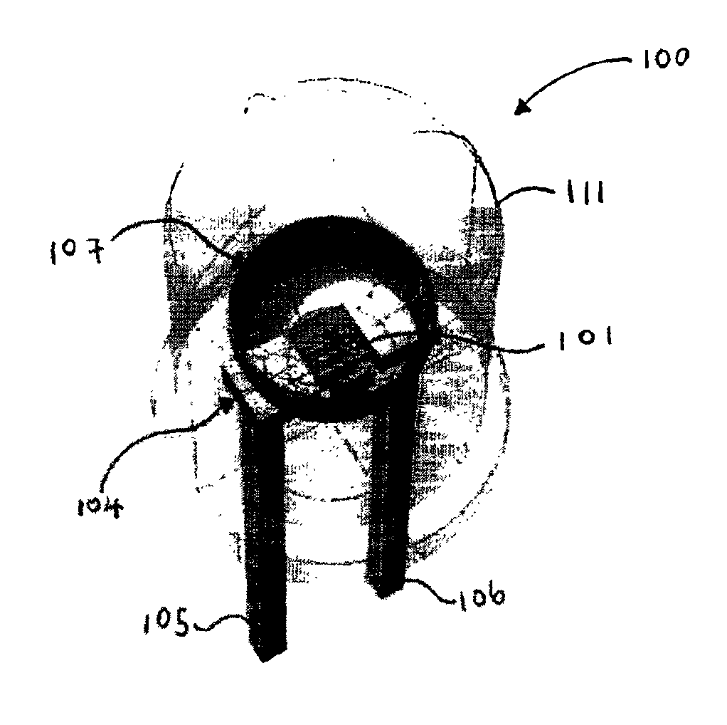 Light-emitting diode with plastic reflector cup