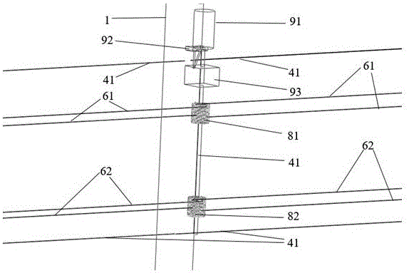 Tea garden shading net covering cultivation method and device