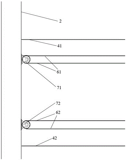 Tea garden shading net covering cultivation method and device