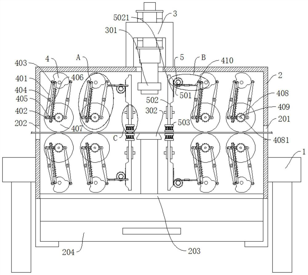 Progressive die stamping device