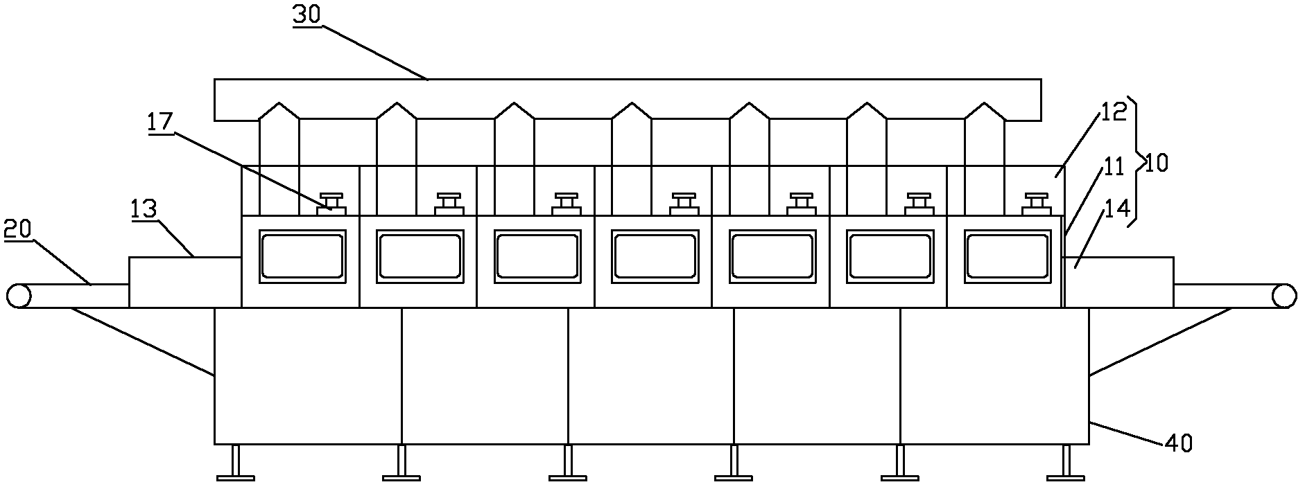 Equipment and method for drying gypsum boards