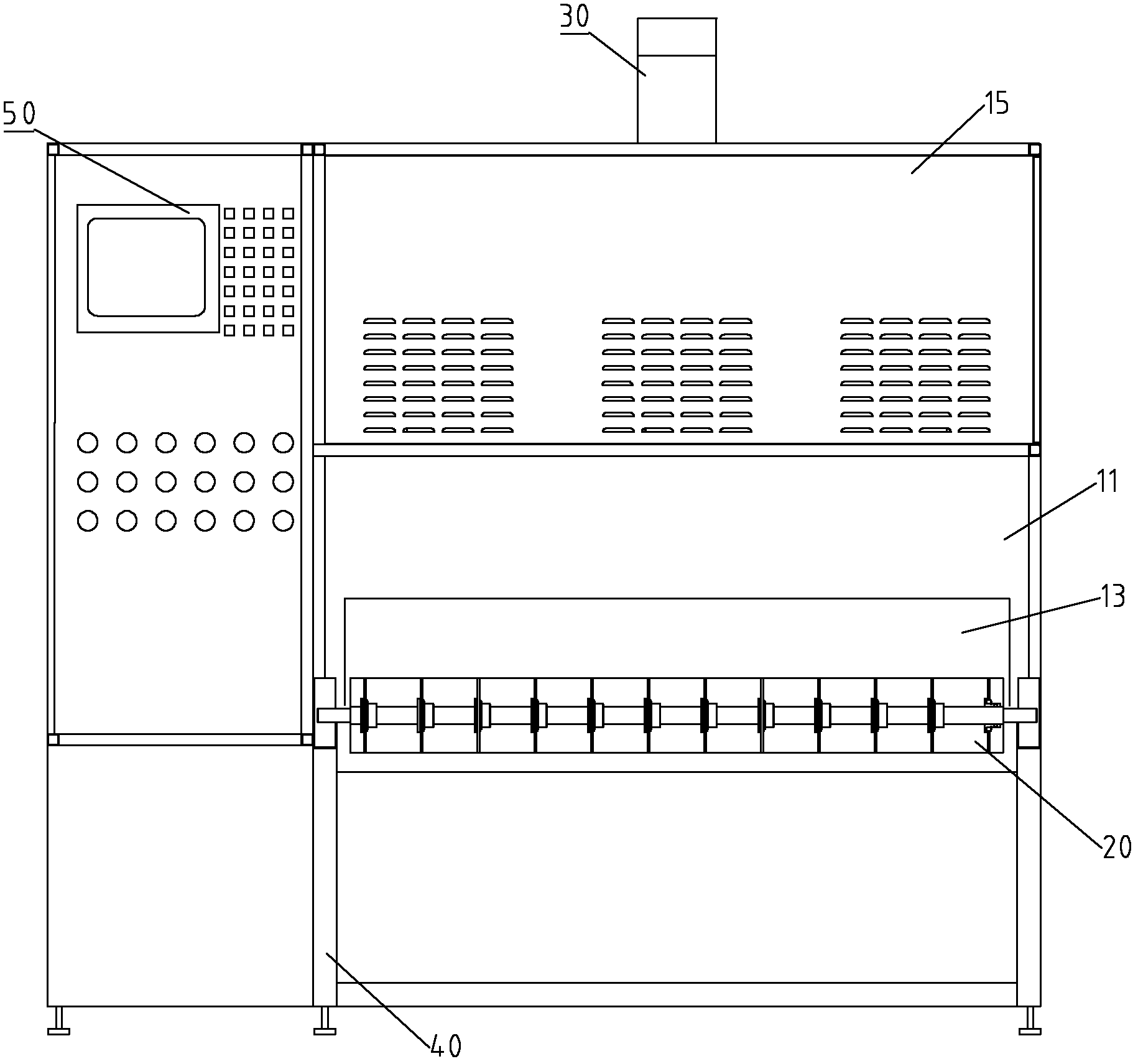 Equipment and method for drying gypsum boards