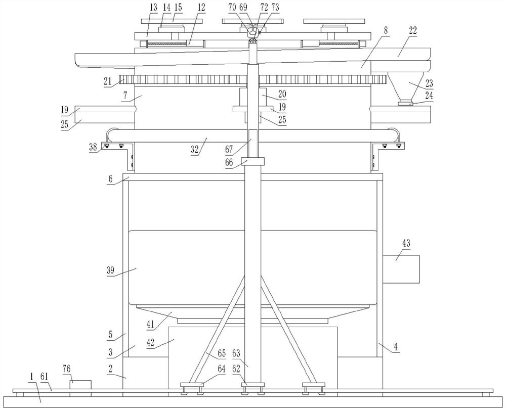 Workbench for industrial robot manufacturing part machining