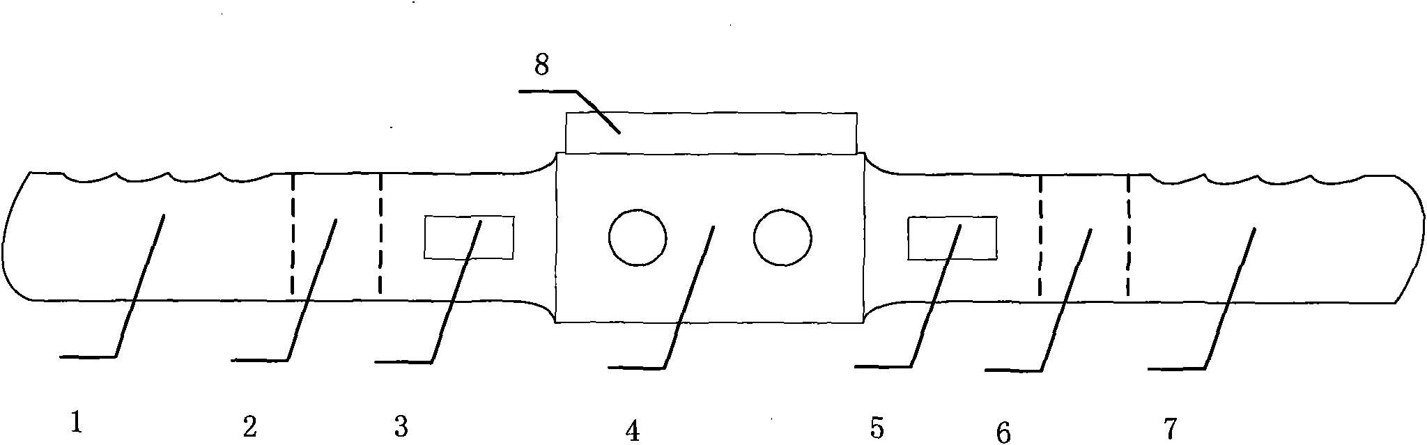 A kind of multi-dimensional force and displacement measuring device and measuring method of aircraft steering wheel