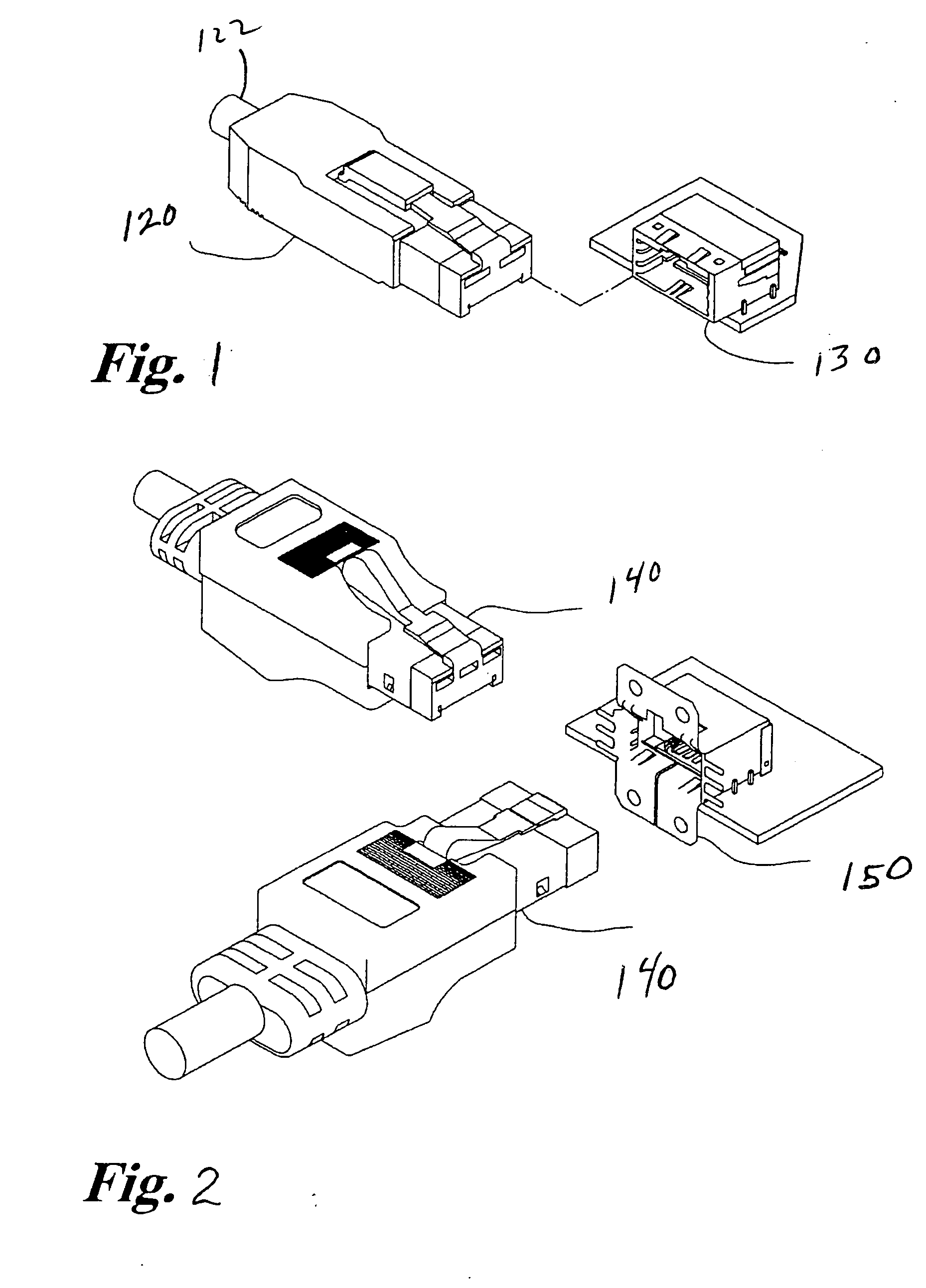 Radio frequency identification of a connector by a patch panel or other similar structure