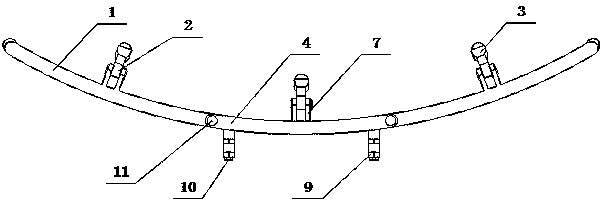 Arc-shaped anti-collision stabilizer for construction hanging basket