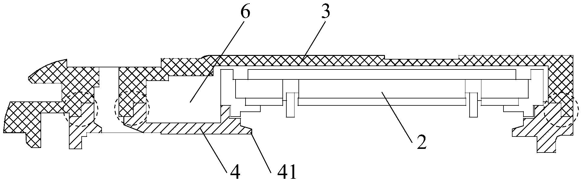 Horn seal structure and processing method thereof