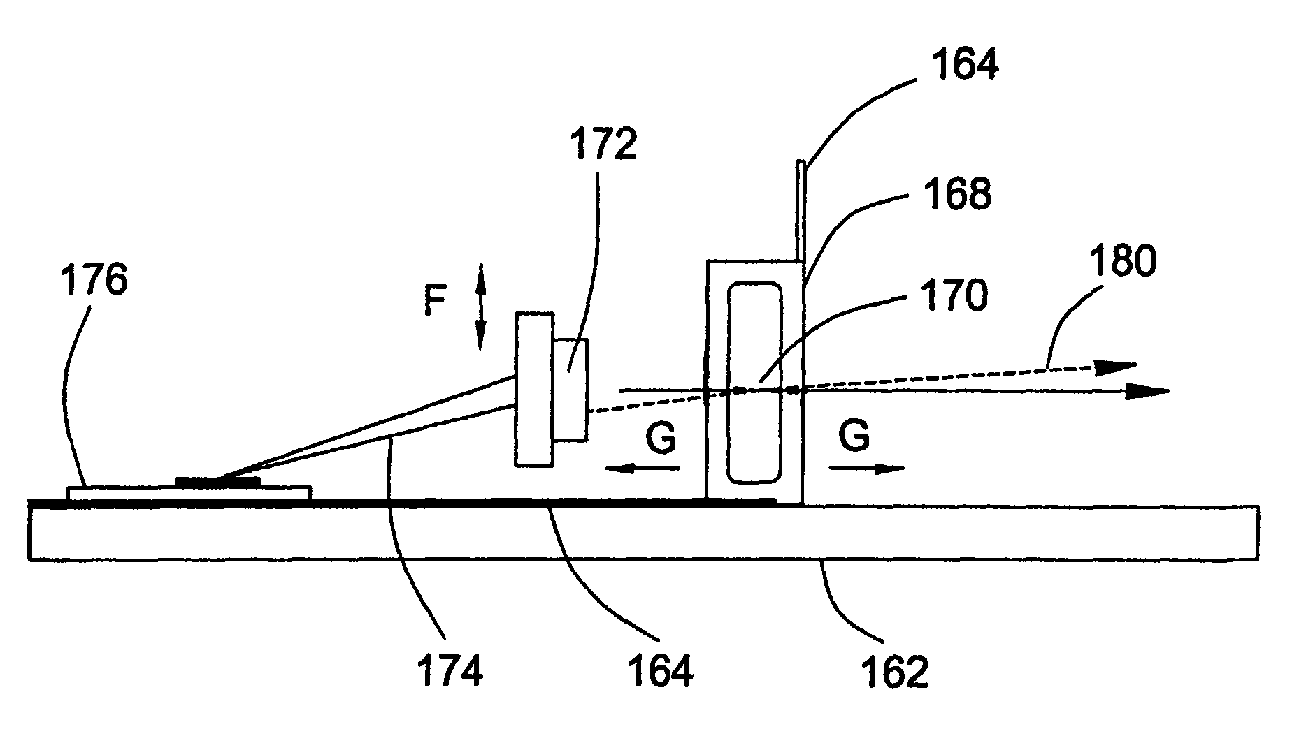 Positive-angled light beam rotary saw cut alignment device