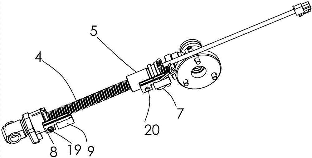 Adjustable-travel push rod motor