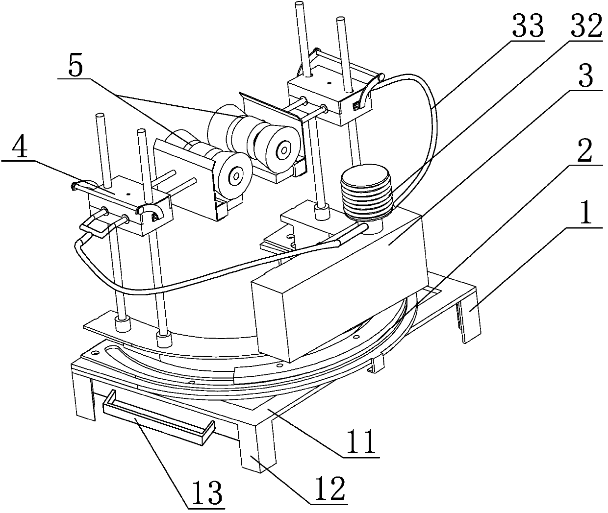 A kind of tree whitening machine and using method