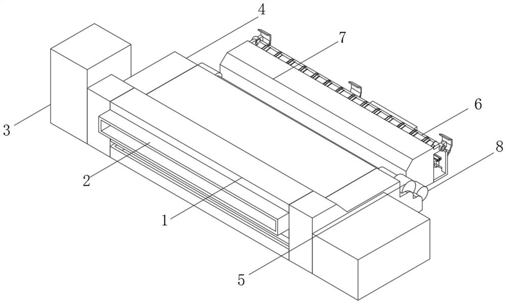 High-precision two-way tailoring textile fabric manufacturing device