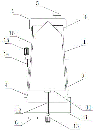 Rotary graphene stripping device, graphene production system and production method