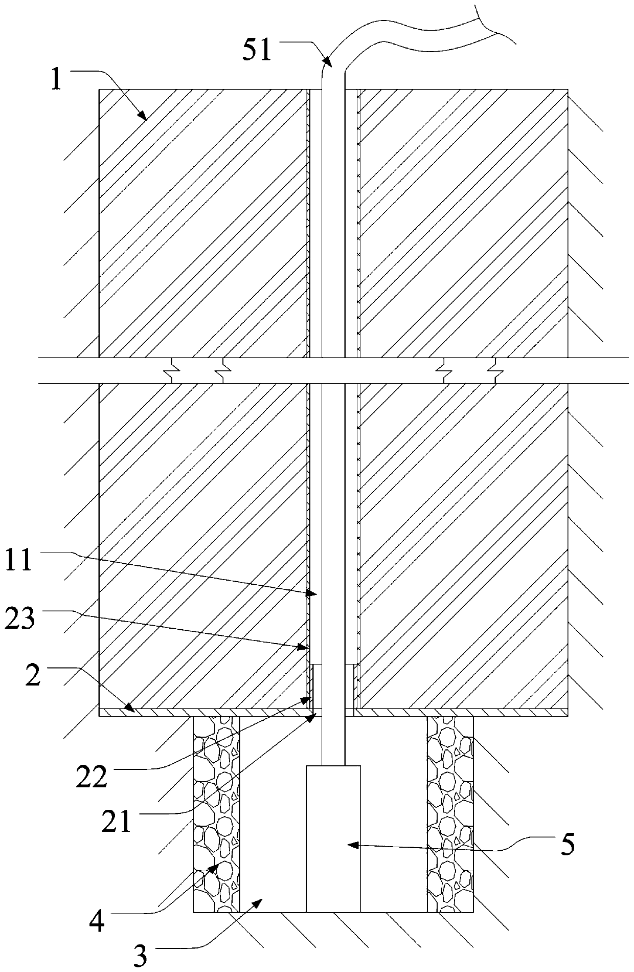 Well point dewatering device and system, and construction method of well point dewatering device