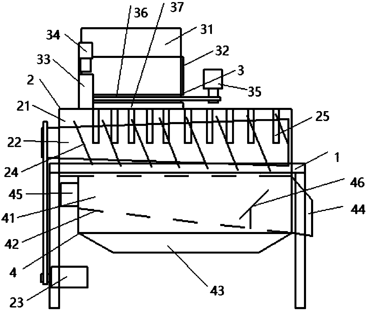 Corn threshing machine