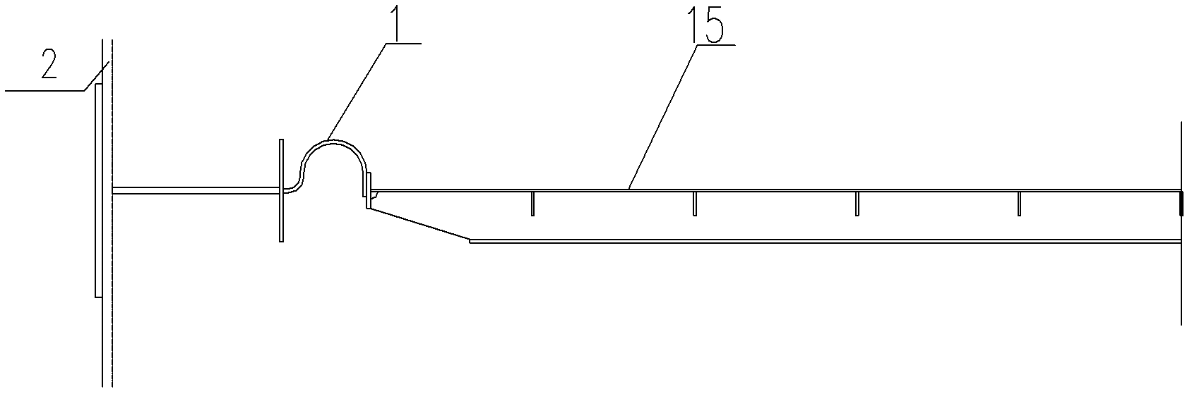 Method and device for forming U-shaped elastic knot by cold pressing