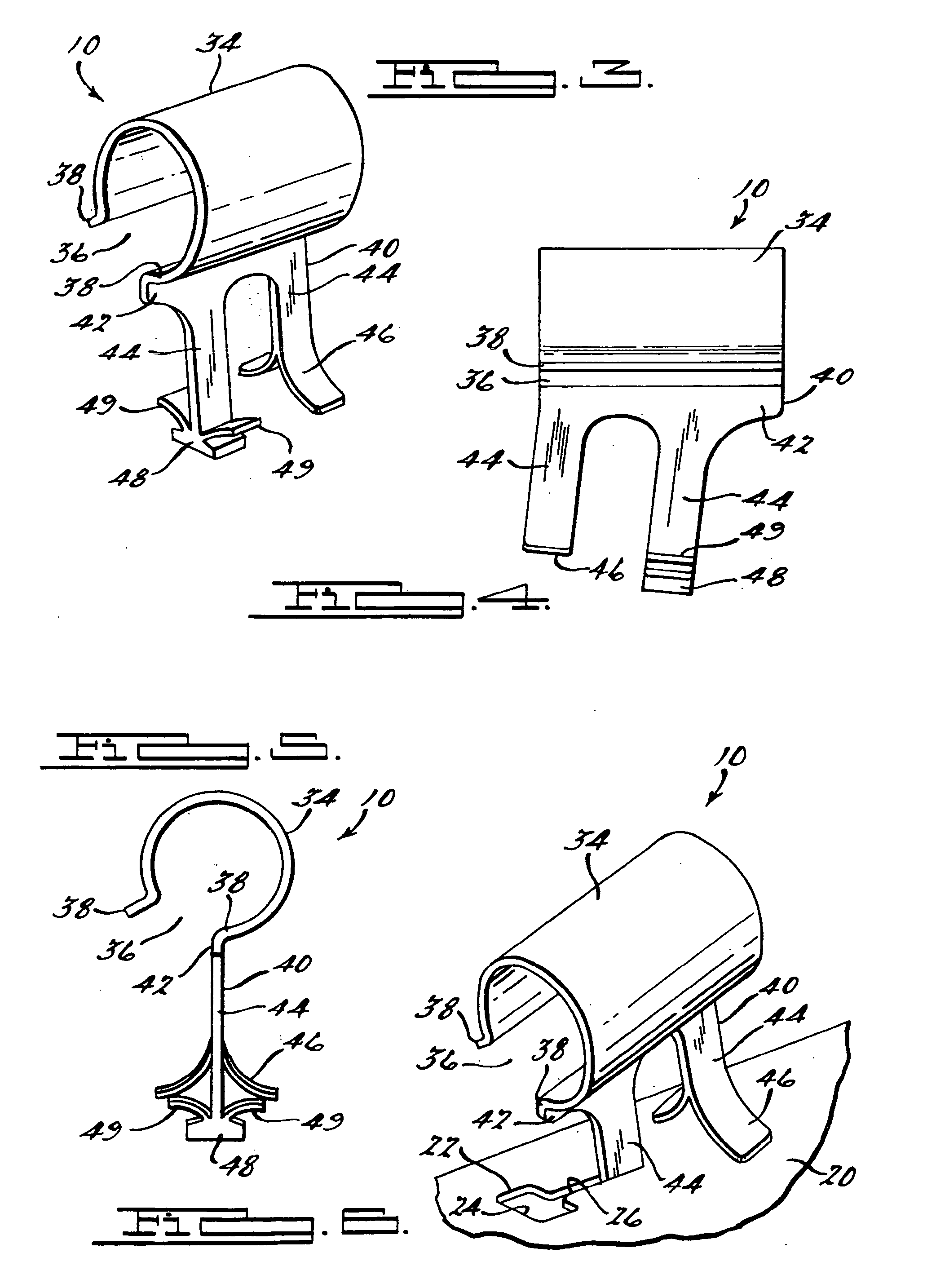 Retaining support member for fuel filler pipe