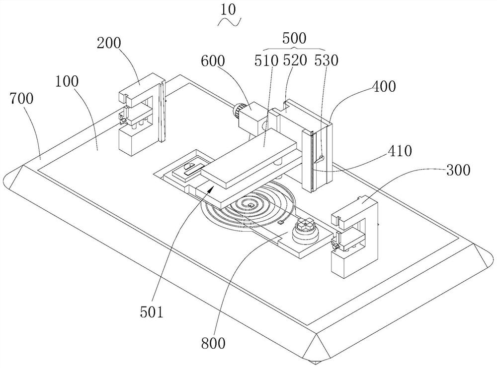 Fatigue testing device for plastic parts