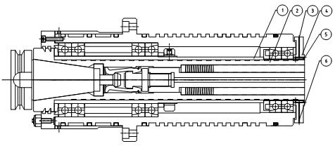 Spindle axis cooling device of numerical control machine