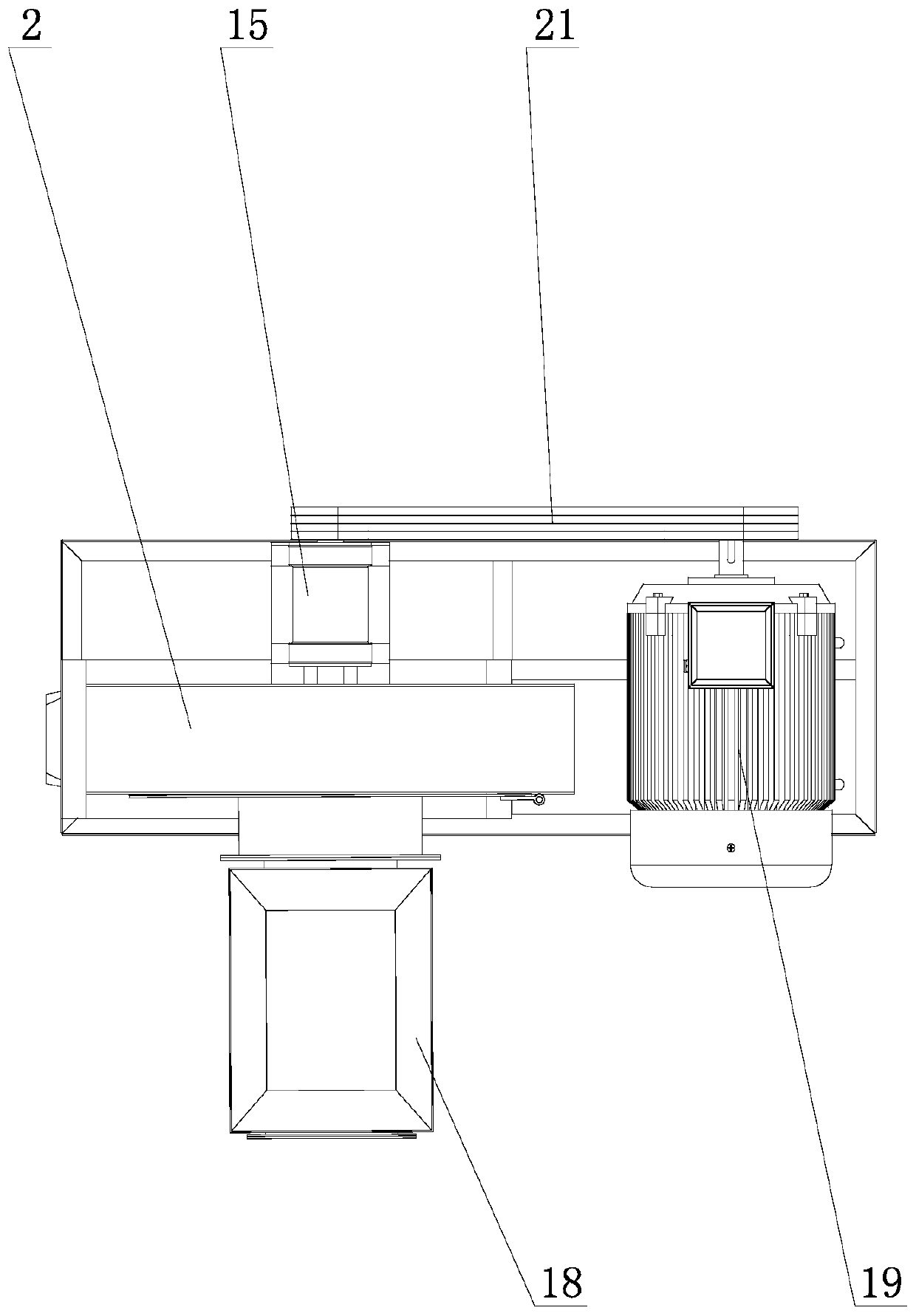 Smashing and air feeding integrated machine