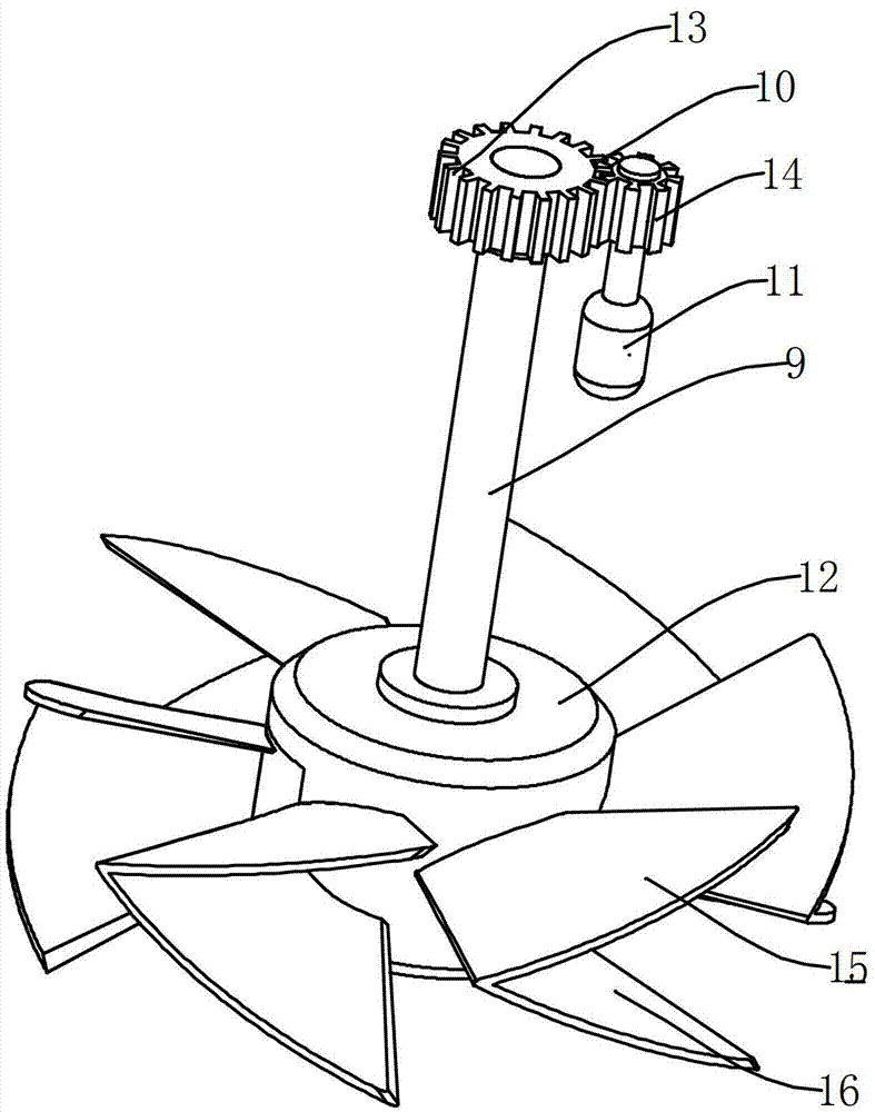 Central float type wave energy power generation device