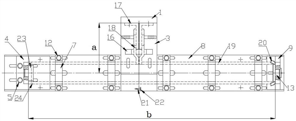 An auxiliary device for flexible manufacturing and assembly welding of commercial vehicle half-axis sensors