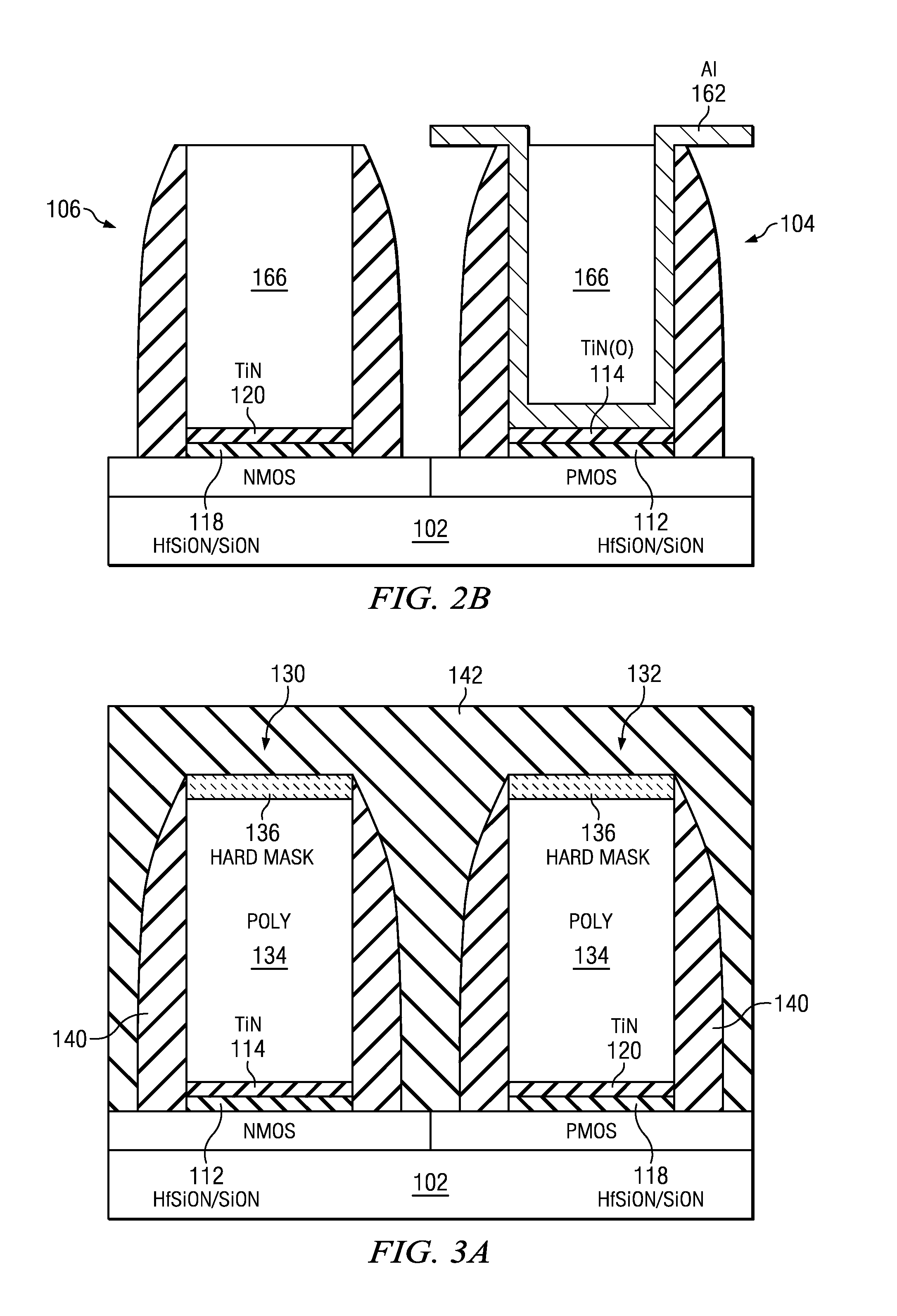 Structure And Method For Dual Work Function Metal Gate CMOS With Selective Capping