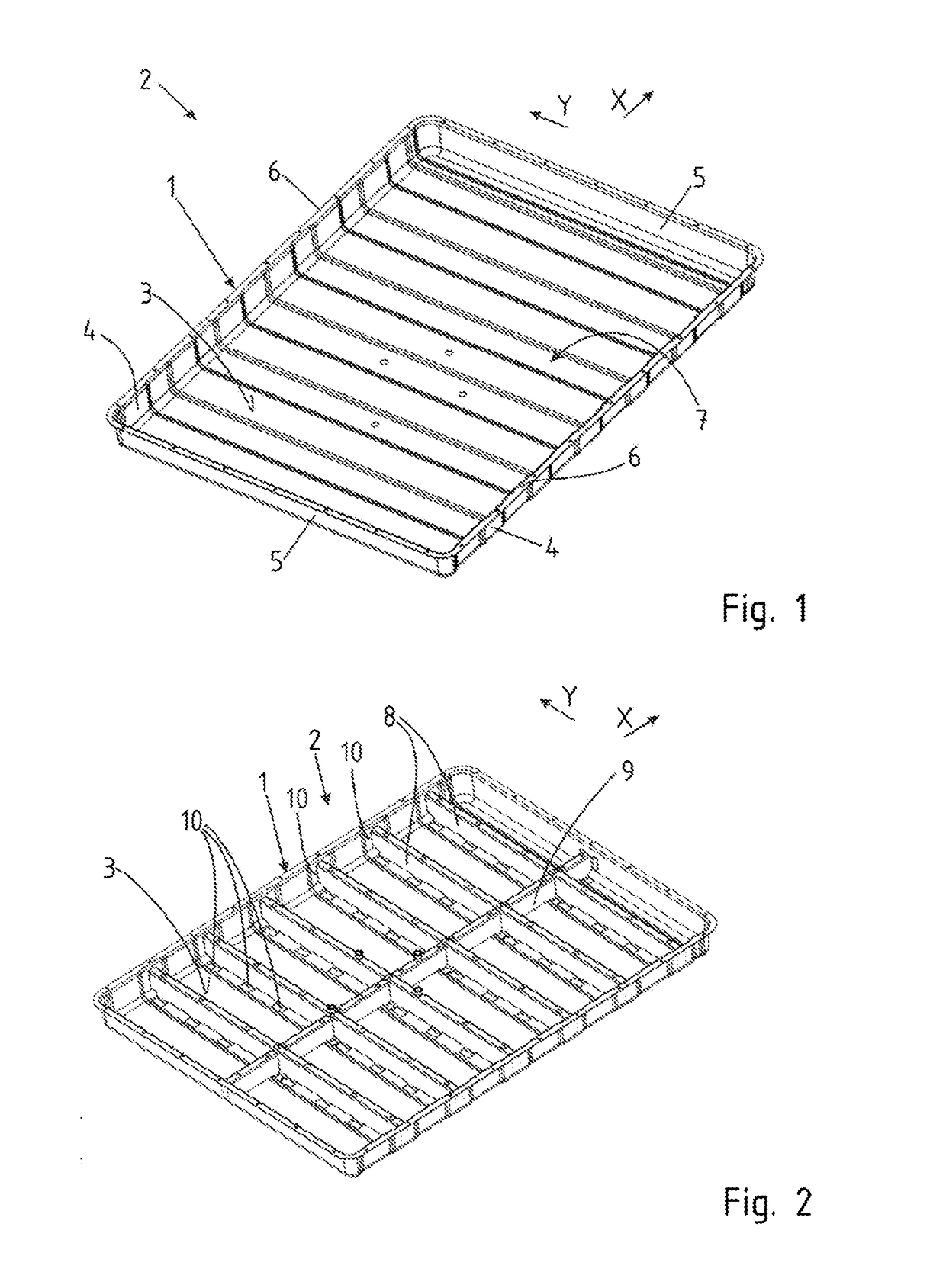 Battery carrier with improved crash properties