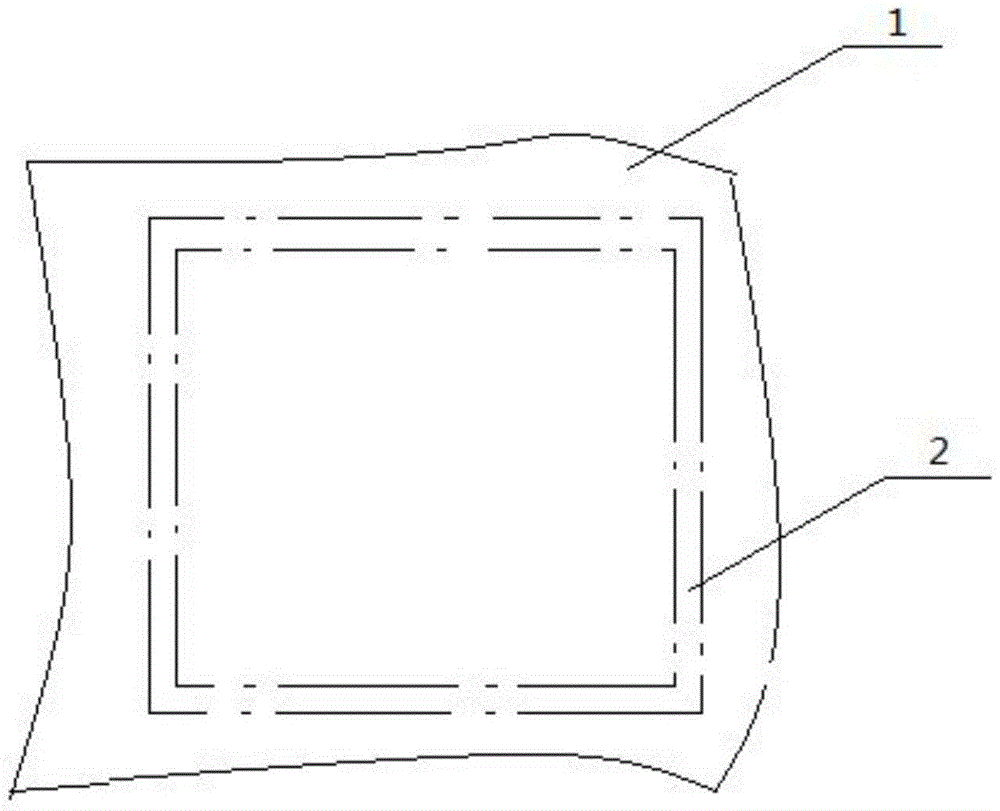 Vacuum bag reusing structure