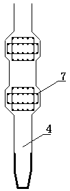 Super-large planar area partially prestressed concrete open caisson foundation and construction method thereof