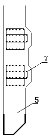 Super-large planar area partially prestressed concrete open caisson foundation and construction method thereof