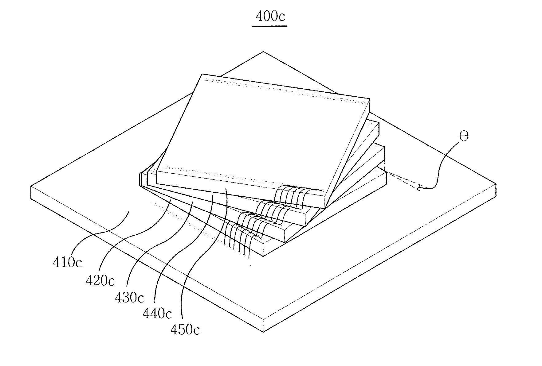 Semiconductor package having a stacked structure