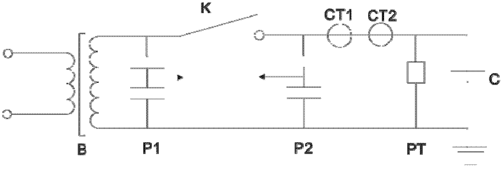 Test method of electromagnetic compatibility of electronic instrument transformer