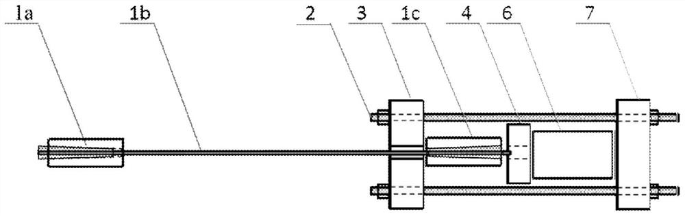 Pre-clamping device of clamping piece type anchorage device for FRP