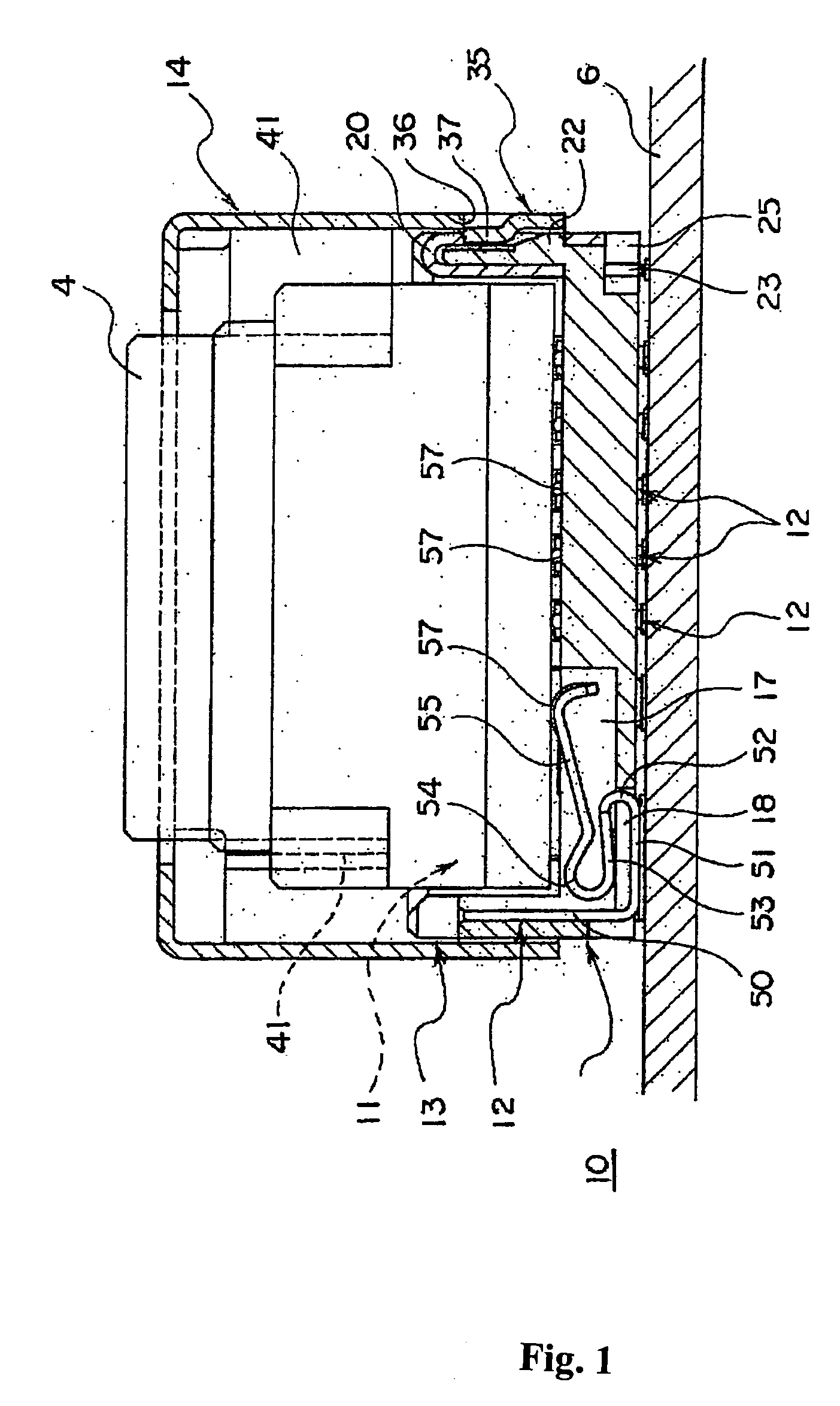 Socket for attaching an electronic component