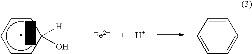 Method of producing hydroxyl radicals for chemical reactions