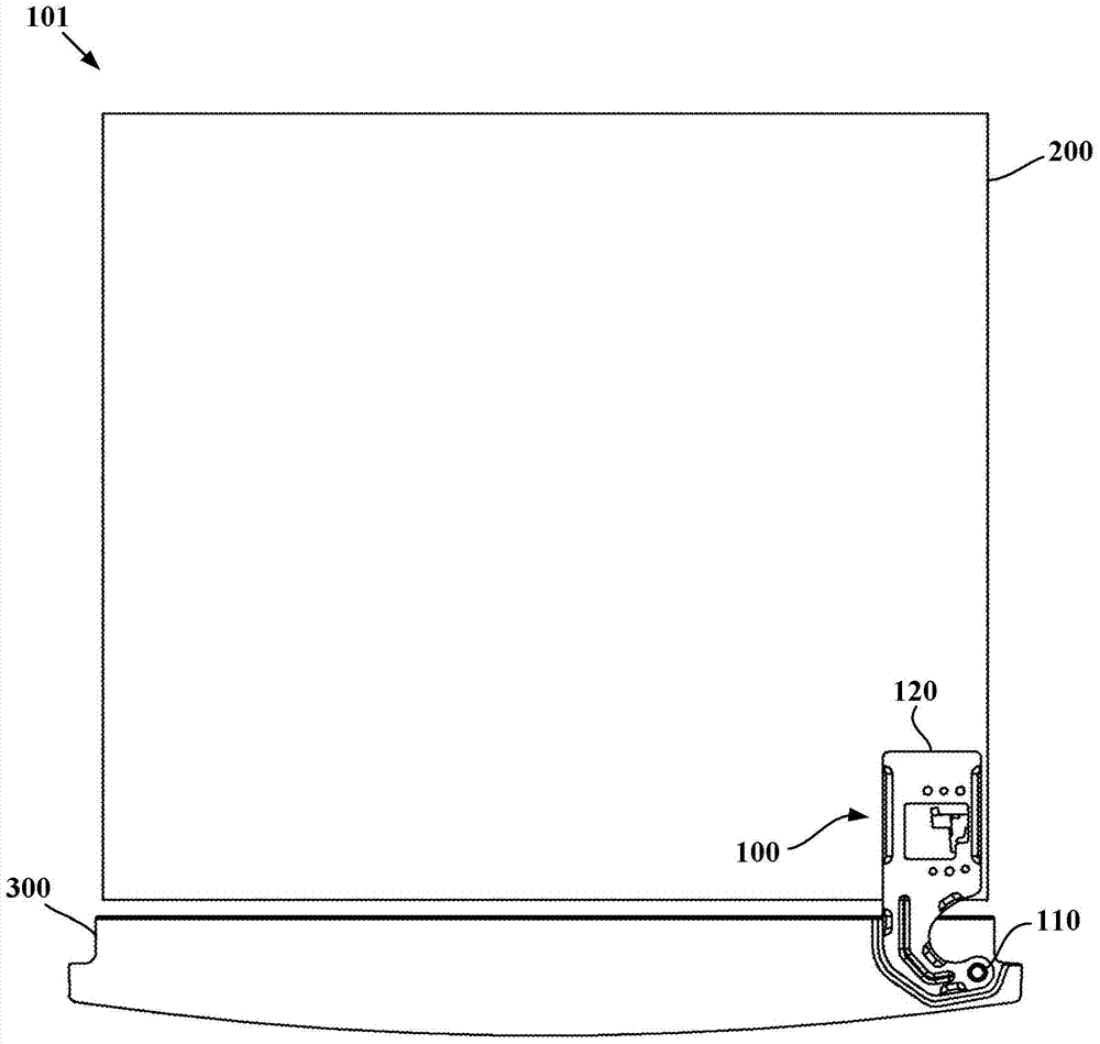 Hinge assembly for refrigerator, refrigerator and refrigerator assembly method