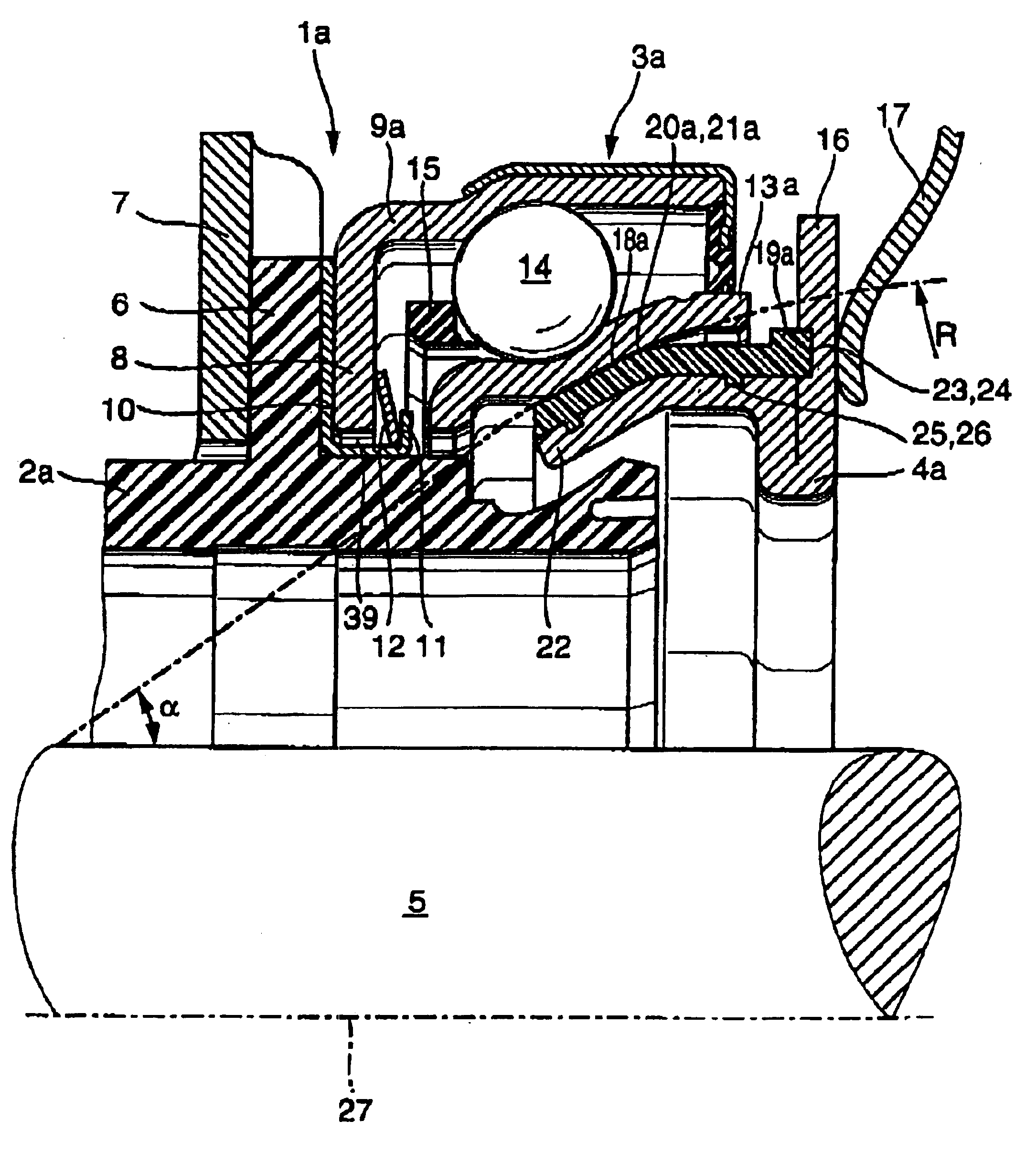 Self-adjusting clutch release bearing