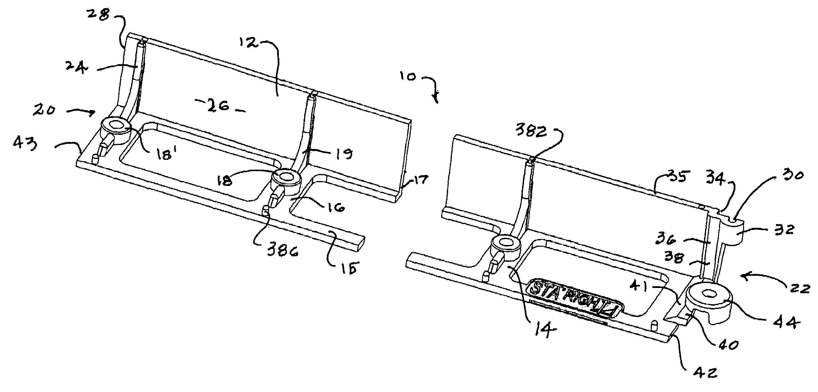 Elongated edging assembly