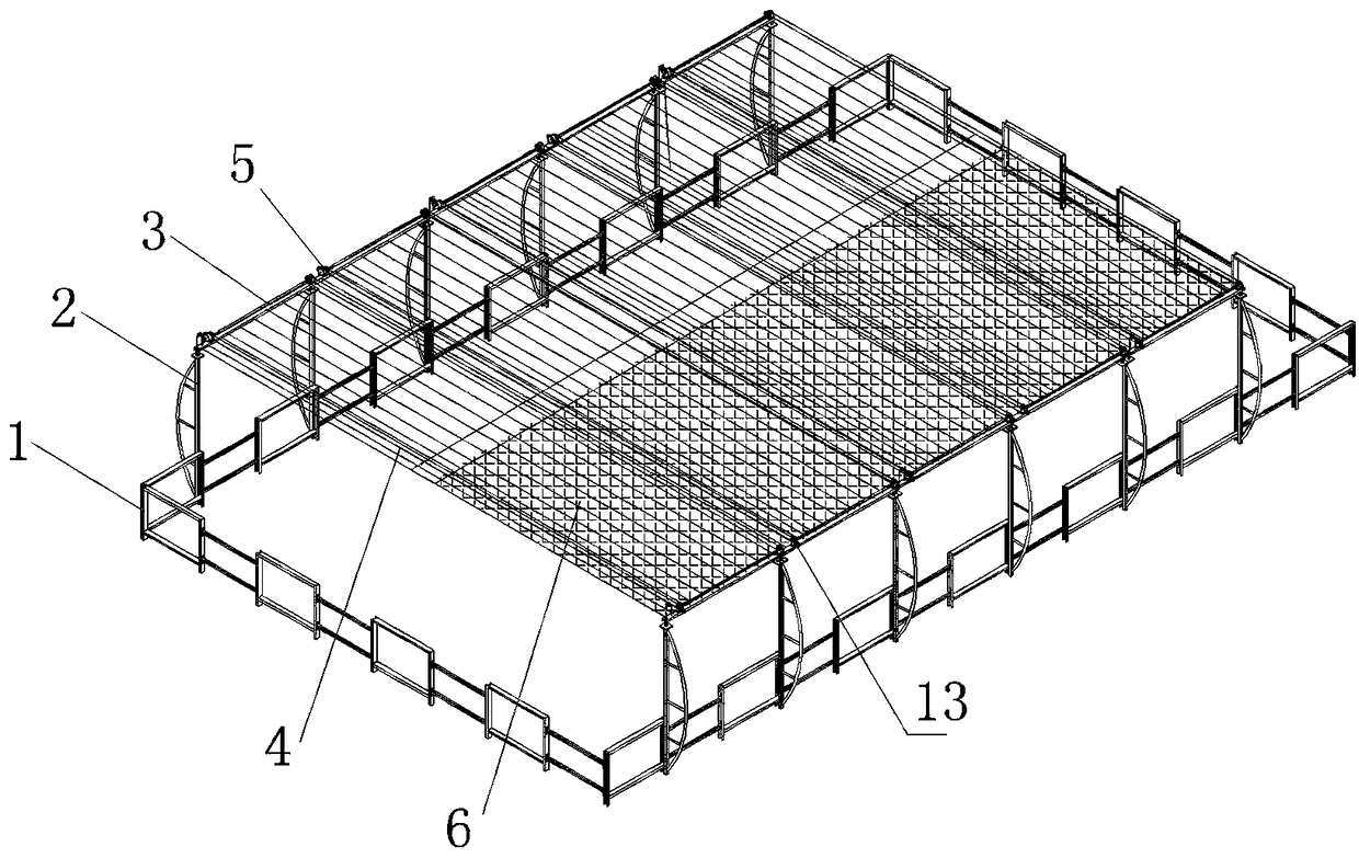 Unpowered swimming pool sunshade