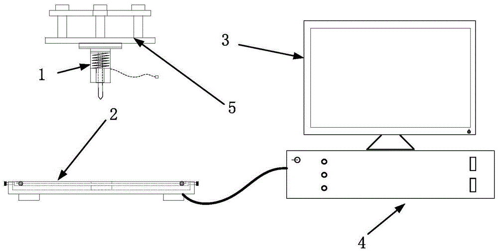 Plane robot position detection method and system based on capacitive touch screen