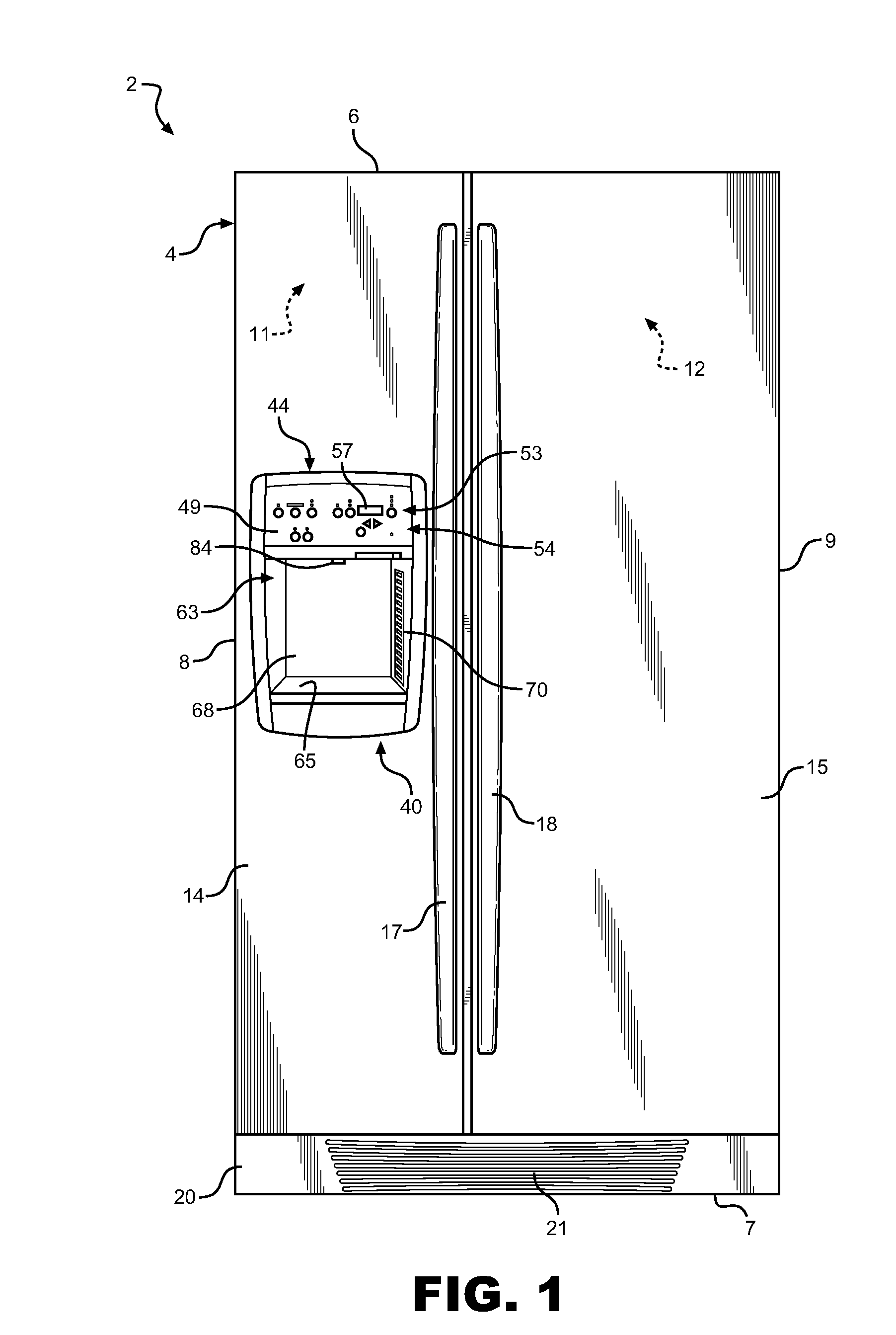 Select fill sensor system for refrigerator dispensers