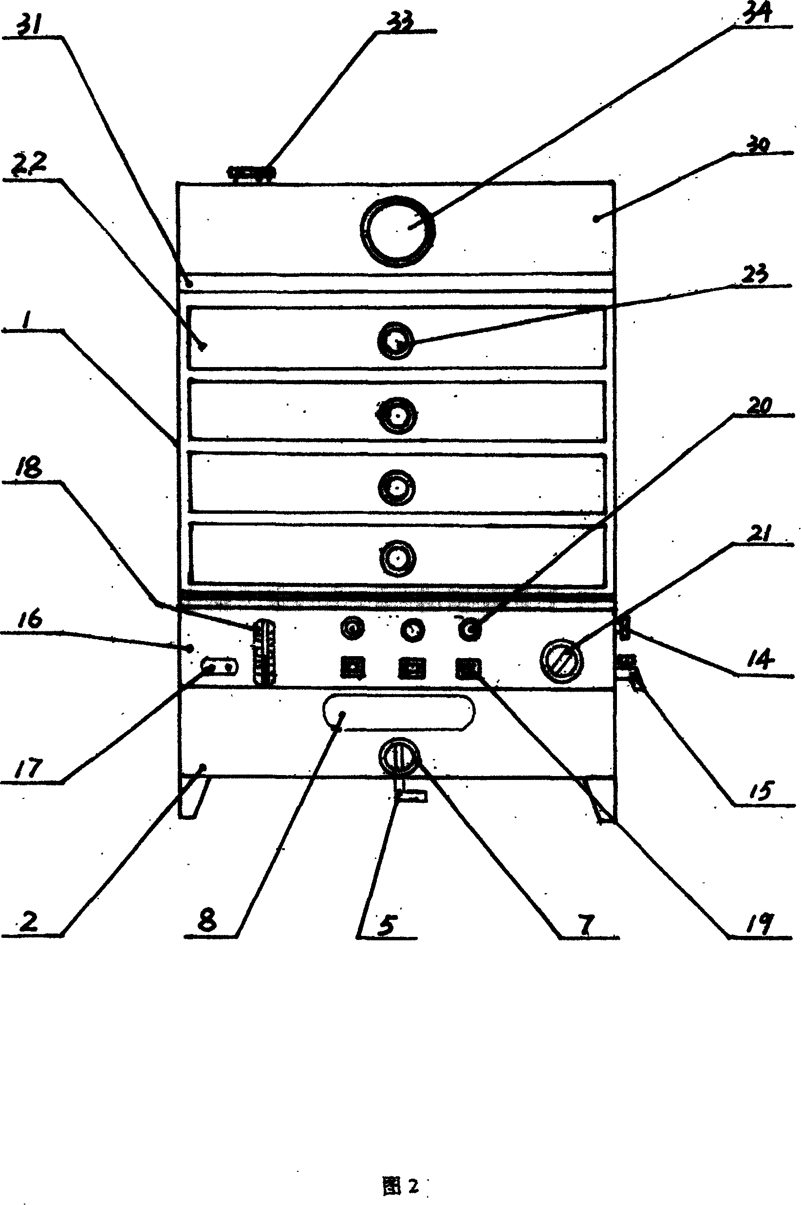 Double energy-source environmental protection energy-saving steam box