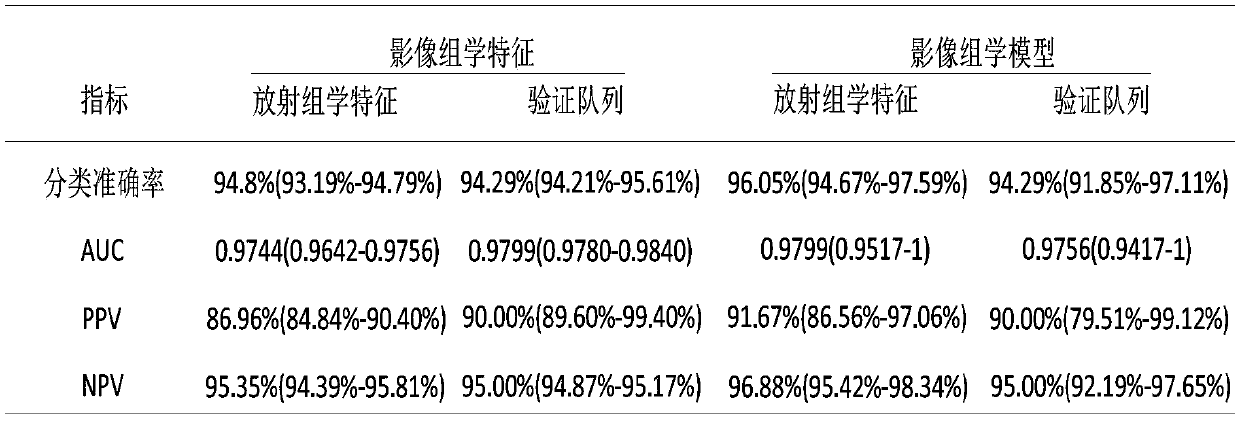 An image omics analysis model construction method and an analysis method