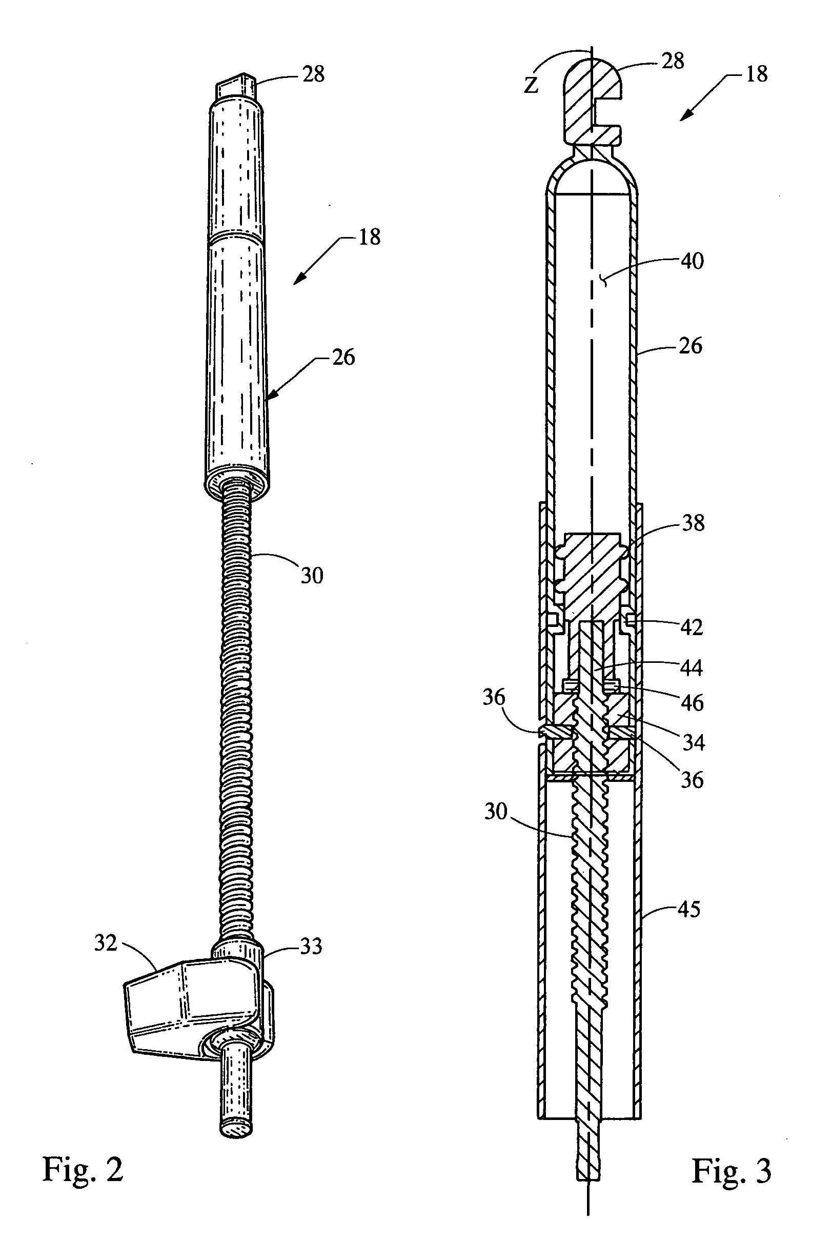 Integrated spring actuator strut assembly