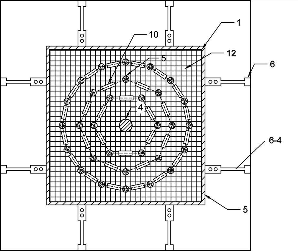 Method for quickly constructing stress-saturated protolith crustal stress test standard part