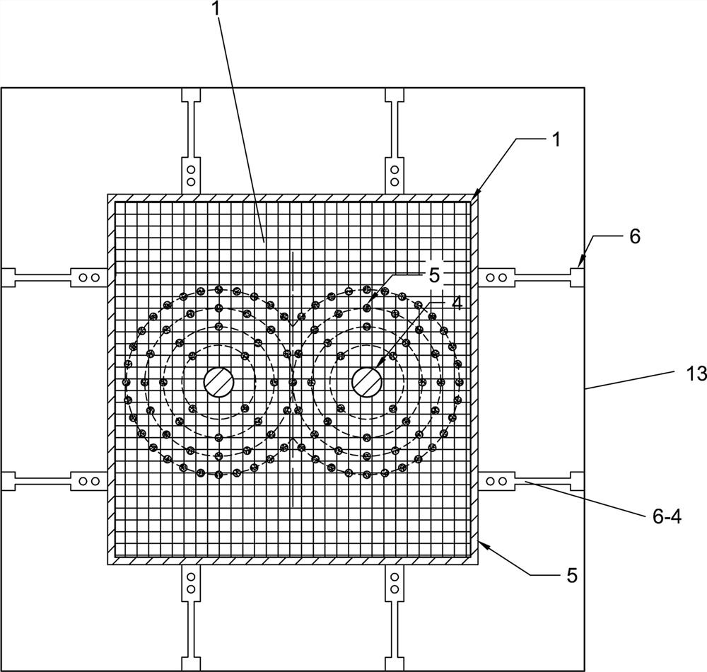 Method for quickly constructing stress-saturated protolith crustal stress test standard part