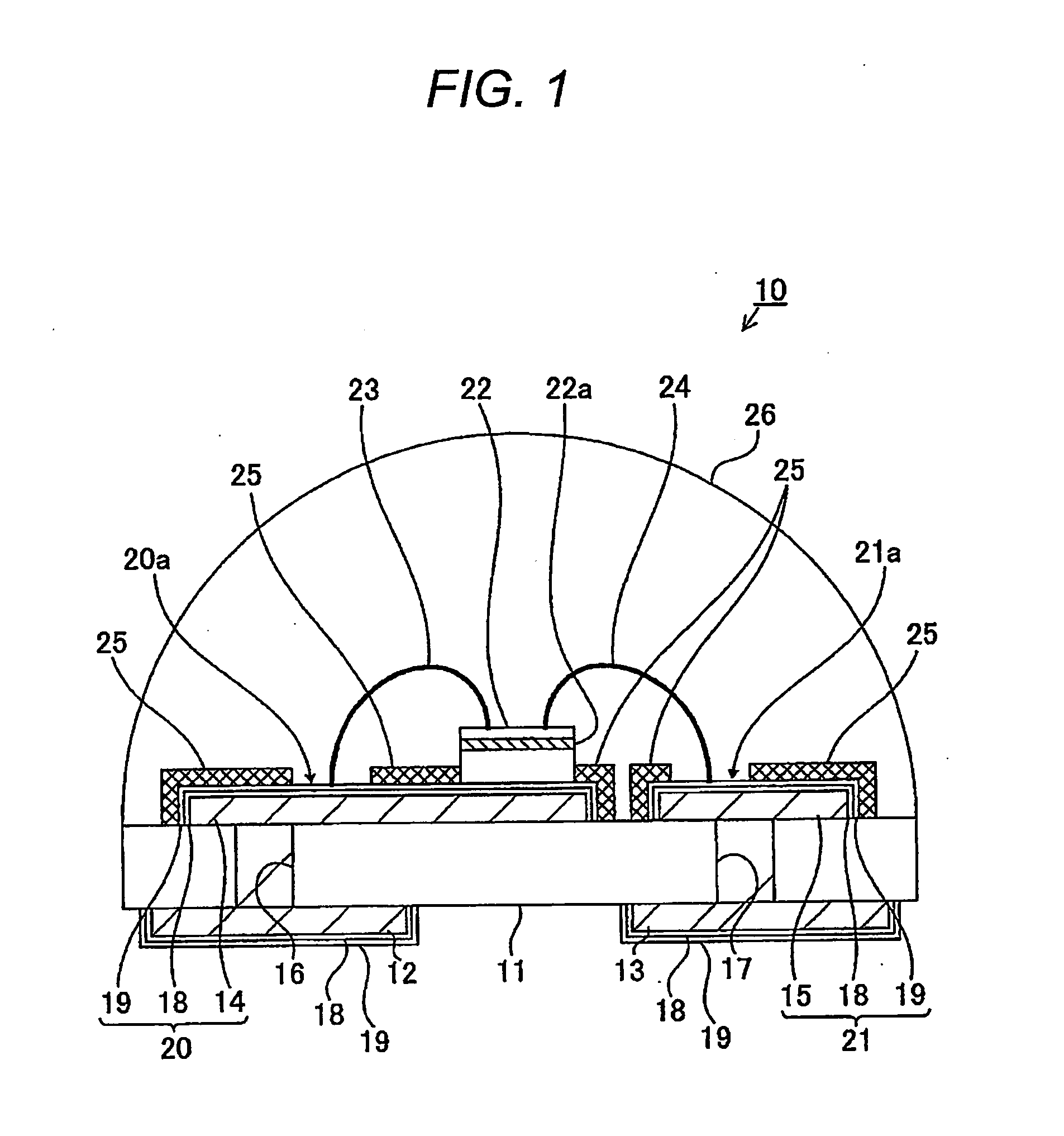 Light emitting element housing package