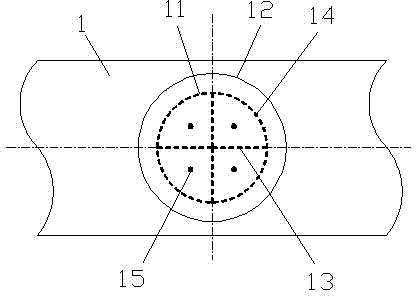 Gas pipe pressure tapping opening connection method