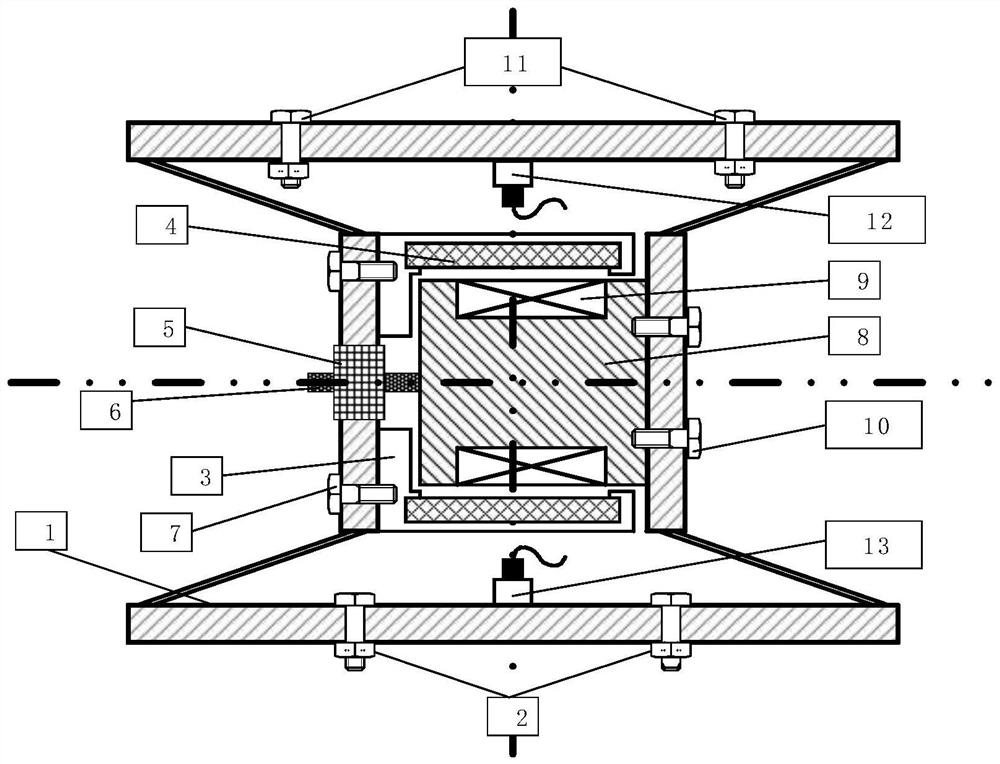 Hourglass type wide-width broadband quasi-zero stiffness electromagnetic vibration isolator